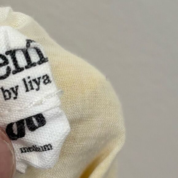 Lemlem Yellow and White Striped Mini Dress - Picture 4 of 5